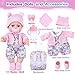 BDDOLL 12 Inch Baby Doll Backpack Playset with Dolls Clothes and Accessories Included Backpack Washcloth Bottles NippleSocks Hats - Image 4