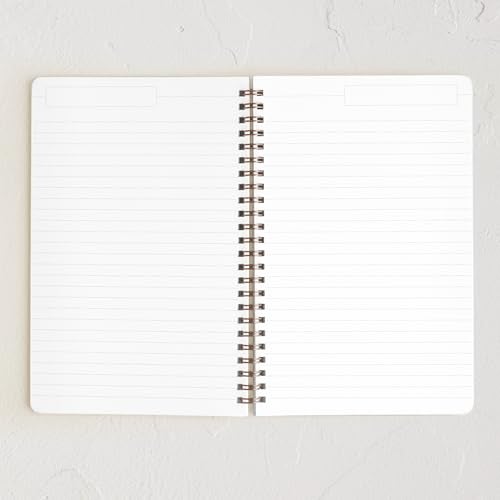 Minted Red Bow Notebook, Writing Journal for Notes & Journaling, Durable Acrylic Free Cover, Modern, Colorful & Simple Spiral Bound Journal Notebook with 80 Lined Pages, 5.5" x 8.5" - Image 2