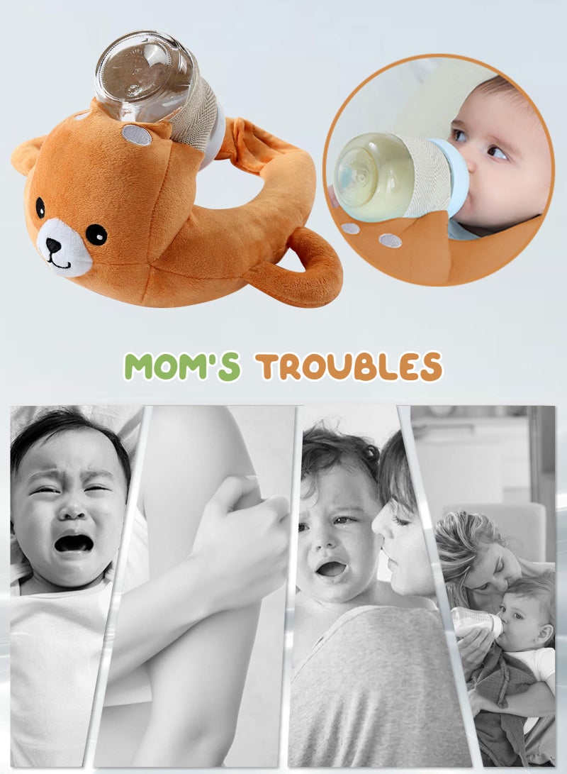 أوربازار وسادة رضاعة ذاتية، وسادة رضاعة ذاتية، وسادة رضاعة طبيعية، حامل زجاجات رضاعة، قطن عضوي للأطفال - Image 2