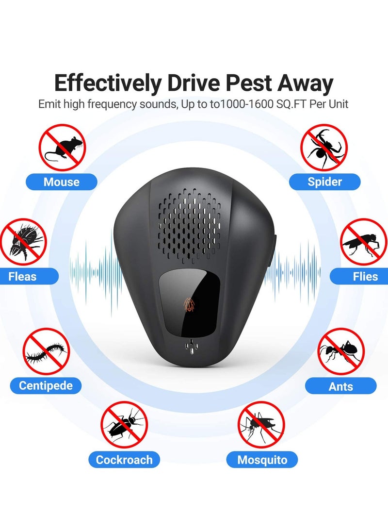 SYOSI Ultrasonic Pest Repeller, 2 Pack Electronic Pest Repellent Plug-in Indoor Pest Control for Insect Spiders Rats Ant Roaches Mosquito Bugs, Mosquito Repellent for House Office  - Image 3
