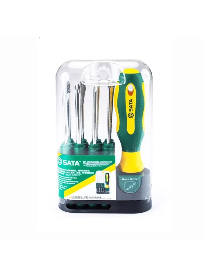 Sata 10pcs Interchangeable Head Screwdriver Set 09345 - Image 3