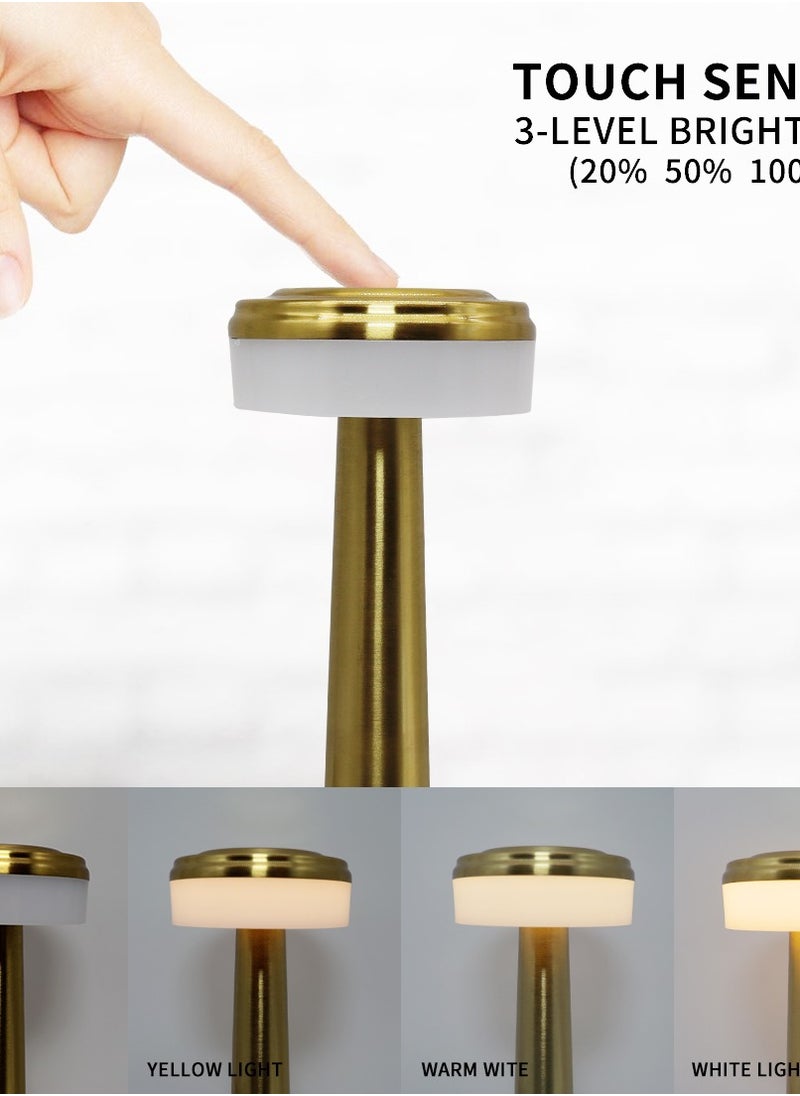 PADOM Padom LED الجدول مصباح بار أضواء غرفة نوم بطارية قابلة للشحن مصباح مكتبي لمطعم غرفة المعيشة مقهى مصابيح الجدول ضوء الليل  - Image 3
