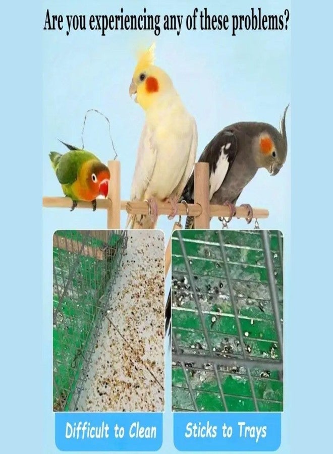 VAYINATO® 50 Pcs(60 * 40 Cm) Disposable Cage Tray Liners - Transparent Waterproof Liner Covers for Pet Cages | Leak-Proof, Hygienic, Easy Clean Liners for Birds, Rabbits, Hamsters, Guinea Pigs - Image 5