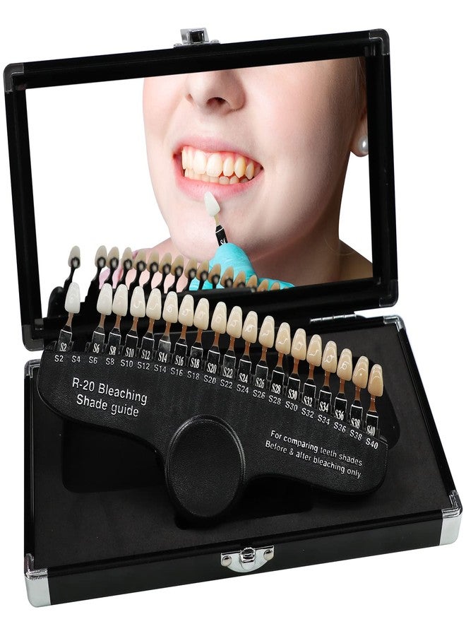 EZGO Professional 3D R-20 Dental Teeth Whitening Shade Guide for Dentist Tracking Teeth Whitening Course, 20 Colors Tooth Shade Guide - Image 1