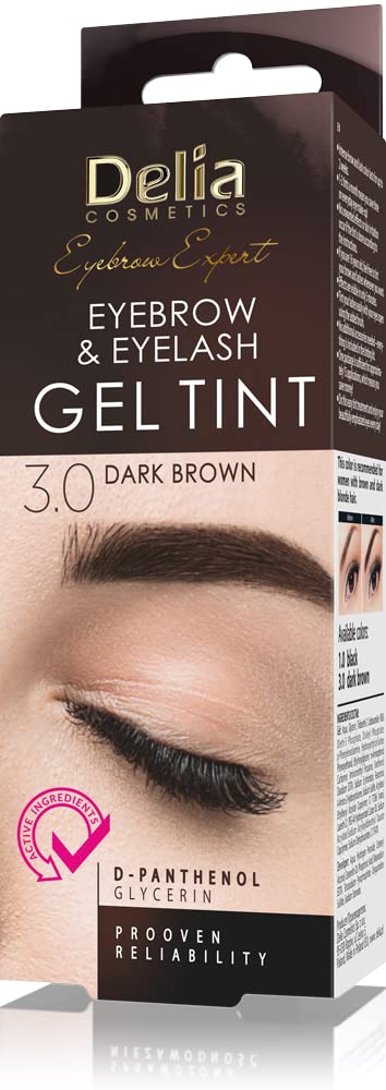 Delia Cosmetics 'Delia Cosmetics Pro Color Professional Gel Eyebrow Tint Ammonia - Free Color 3.0 Dark Brown 0.5 oz