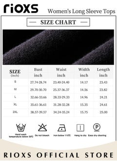RIOXS Women's Long Sleeve Basic Shirts, Comfortable Skin-friendly Slim Fitted Underscrub, Soft Stretchy Tops, Button up Shirts for Women, Classic Simple Undershirt with Fitted Silhouette, Versatile Essential Piece that Can Adapt to Any Situation  - Image 3