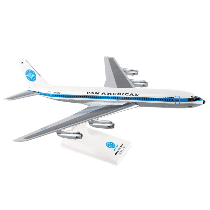 Skymarks SKR877 Pan American World Airways 707 1150 Scale Airplane Model Jet Clipper Monsoon Livery REGN415PA - Image 2