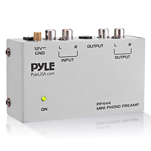 Pyle Ultra Compact Phono Preamp Mini Turntable Preamp for Audio Guitar Microphone RCA InputOutput for Record Player Receiver Amplifier PP444 - Image 1