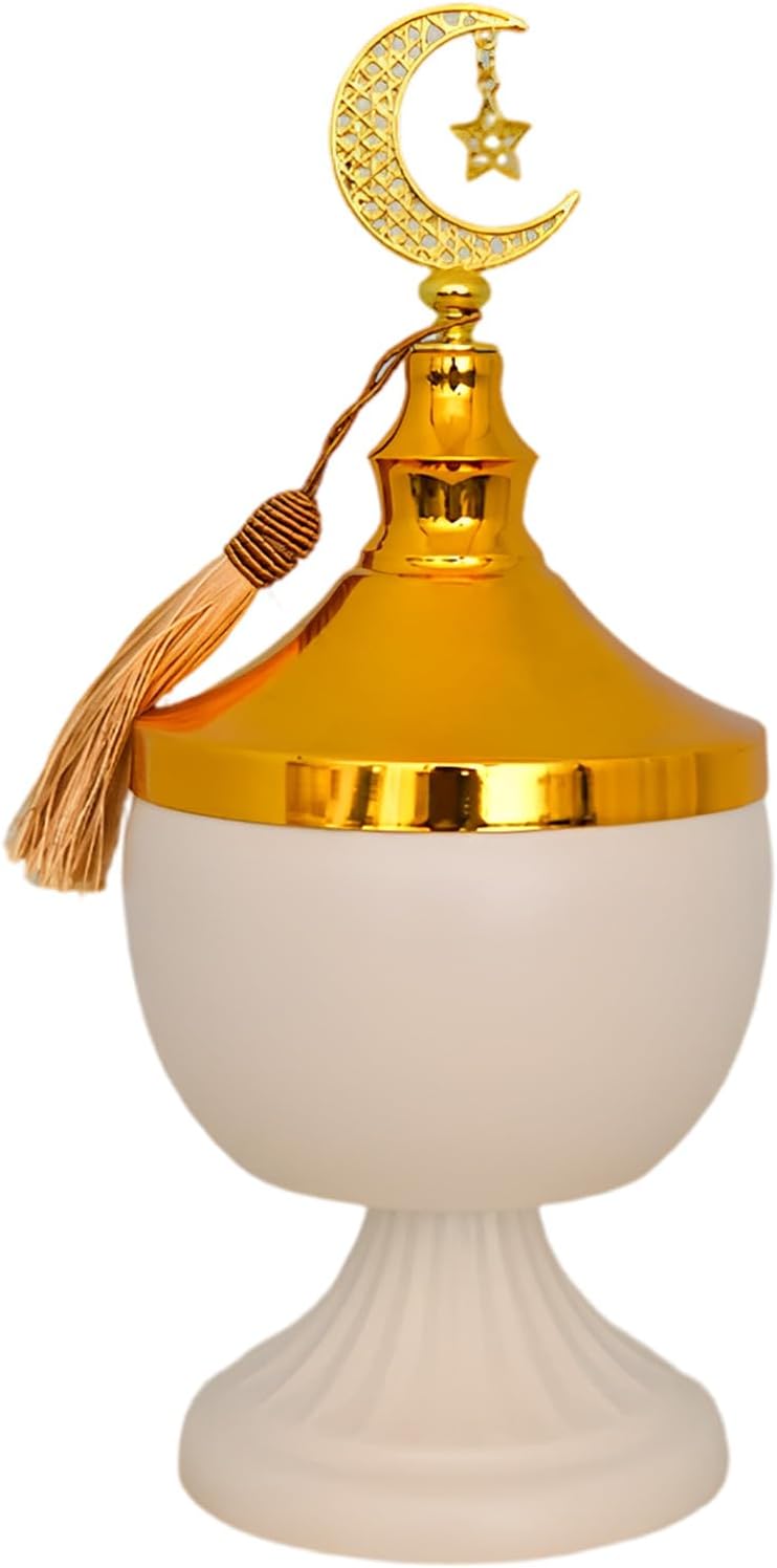 Stylish Muslims Festival Iron Candy Ramadans Snacks Storage Bowl for Festive Decorations and Household Storage Needs Muslims Festival Decors Container - Image 1