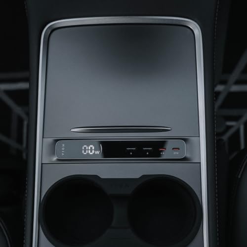 VION Model 3/Y Center Console Hub (Real-time Charging Data) - Fits 2024-2021 Model Y, 2023-2021 Model 3 - Display Turns on When Charging. - Image 4