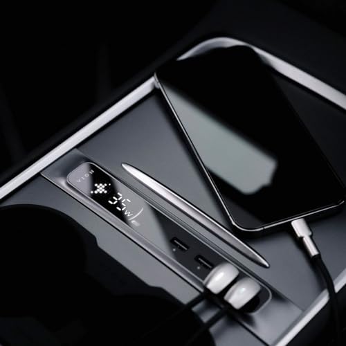 VION Model 3/Y Center Console Hub (Real-time Charging Data) - Fits 2024-2021 Model Y, 2023-2021 Model 3 - Display Turns on When Charging. - Image 2