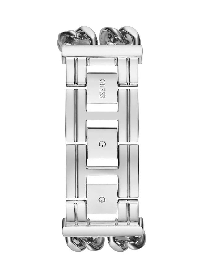 GUESS MOD G Diamonds Silver Dial Silver Steel Strap Watch for Women - GW0294L1 - Image 3