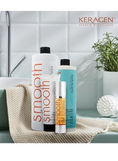 KERAGEN Keragen - Brazilian Keratin Smoothing Treatment, Blowout Straightening System for Dry and Damaged Hair, Formaldehyde Free With Organic Keratin Kit Combo Set  - Image 3