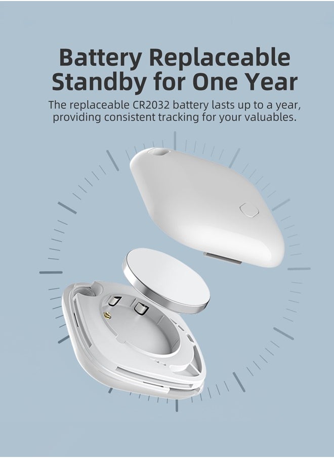 Generic - Key Finder & Tracker, Bluetooth Tracker Work with Apple Find My (iOS Only), Item Tracker Tag for Keys, Bags, Wallets,Replaceable CR2032 Lithium Batteries - Image 1