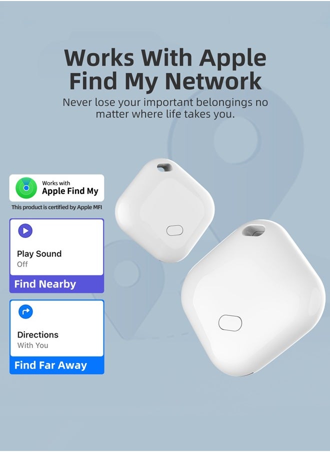 Generic - Key Finder & Tracker, Bluetooth Tracker Work with Apple Find My (iOS Only), Item Tracker Tag for Keys, Bags, Wallets,Replaceable CR2032 Lithium Batteries - Image 1