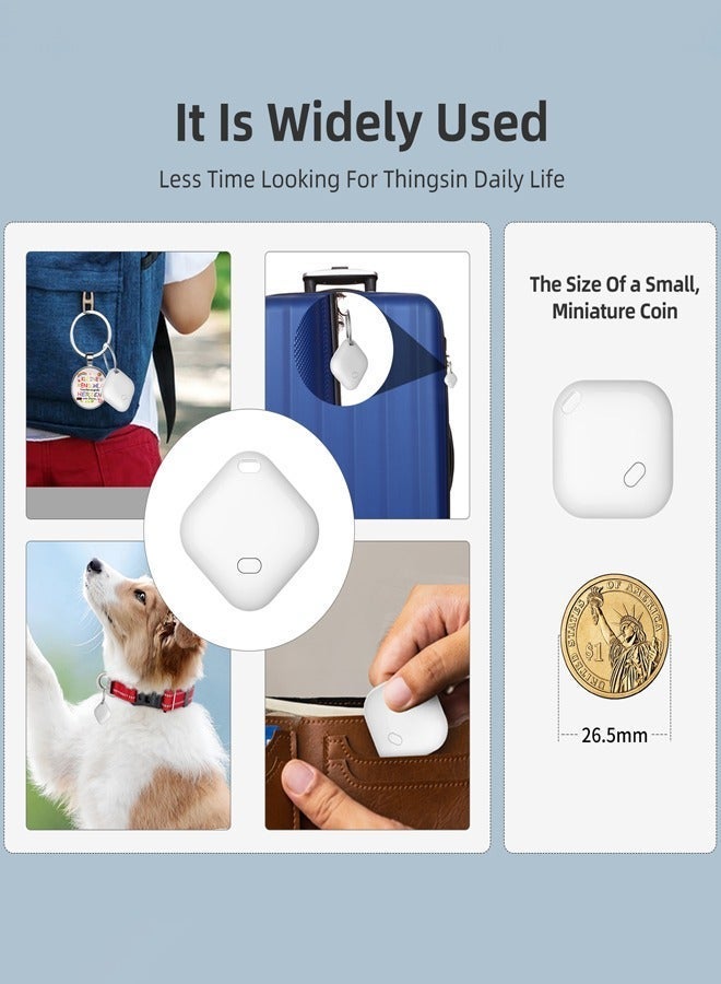 Key Finder & Tracker, Bluetooth Tracker Work with Apple Find My (iOS Only), Item Tracker Tag for Keys, Bags, Wallets,Replaceable CR2032 Lithium Batteries - Image 3