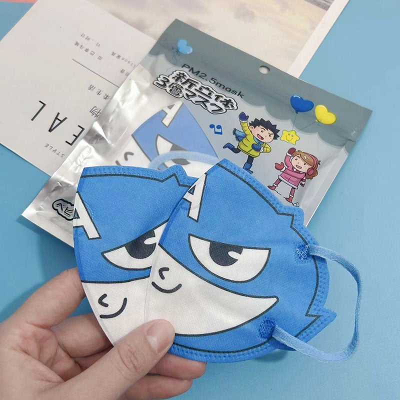 Generic Kids Cartoon KUROMI 3D Mask Disposable Captain America shaped mask-children 