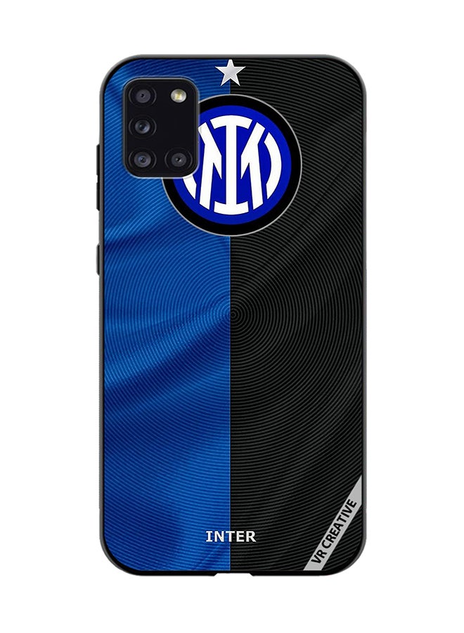 VR CREATIVE Protective Case Cover For Samsung Galaxy A31 Inter Milan Logo Design Multicolour - Image 1