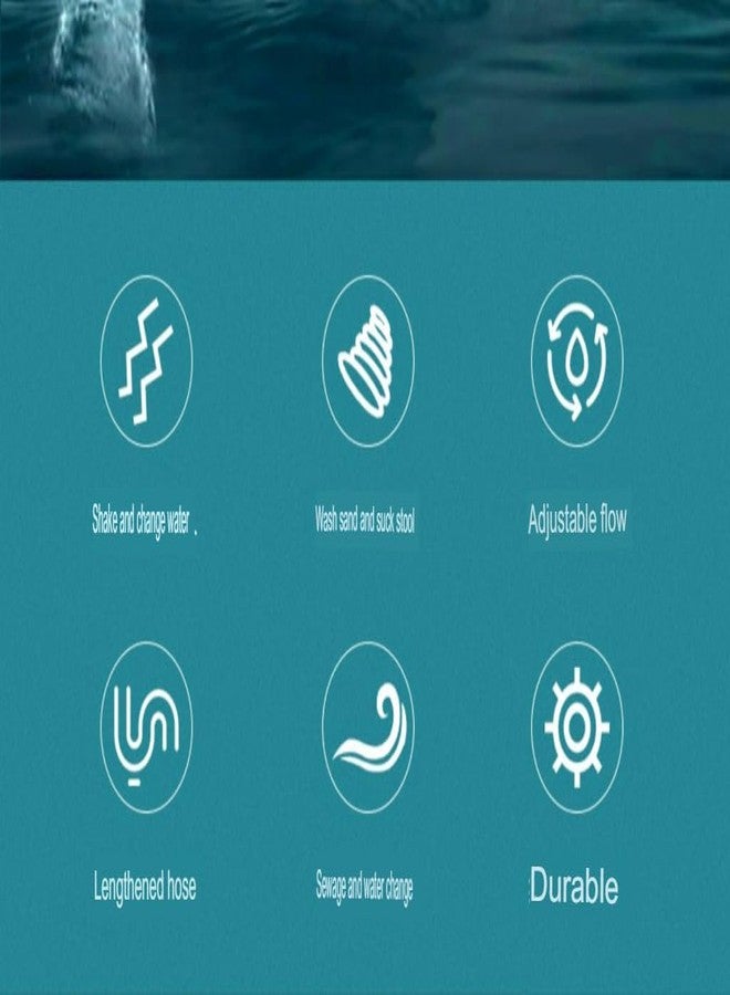 VAYINATO® Easy to Use Shake Type Aquarium Fish Tank Syphon Water Changer and Gravel Cleaner with Flow Contol ON/Off Knob (YDD-19 (155 CM - Long Tube) Suits Upto 80CM Tank) by Petzlifeworld - Image 5