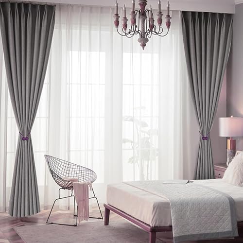 INOVERA (LABEL) 2 Pieces Window Curtain Tiebacks Drapery Hold-Backs Band for Office Home Decorative (Pair 1, Purple) - Image 5