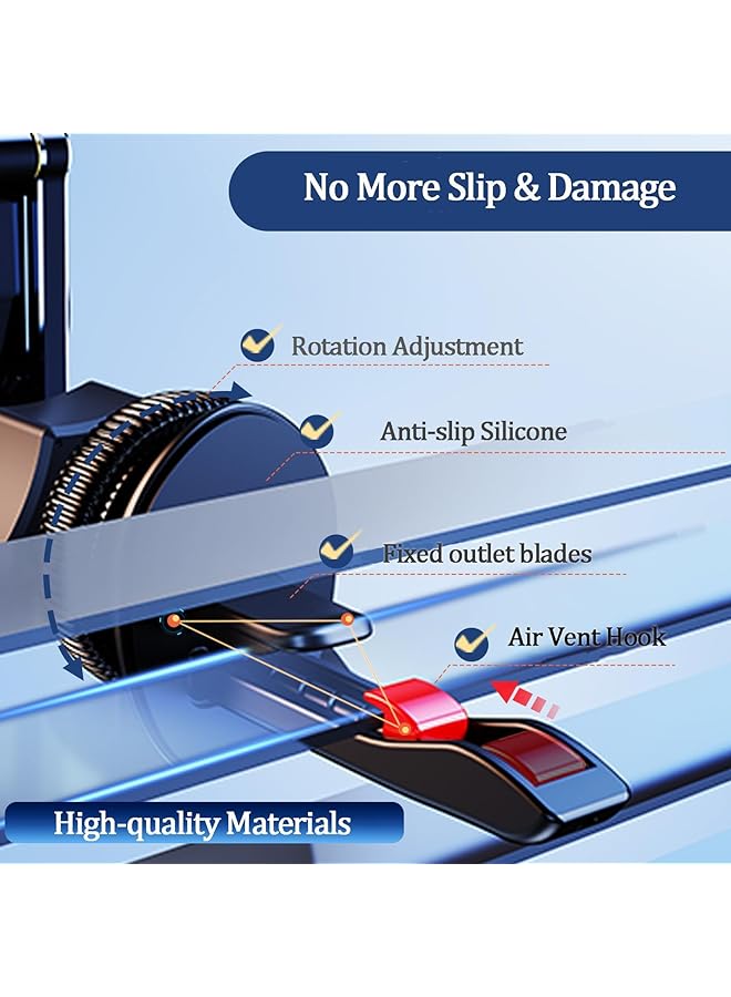 KASTWAVE Magnetic Car Mount - Super Strong Magnetic Car Phone Mount, Air Vent Cell Phone Holder For Car, 360 Degree Rotation Phone Holder For Magsafe Iphone 15 14 13 12 Pro Max Mini & All Phones - Image 5