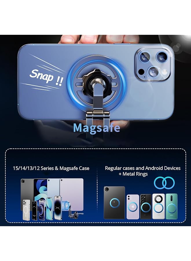 KASTWAVE Magnetic Car Mount - Super Strong Magnetic Car Phone Mount, Air Vent Cell Phone Holder For Car, 360 Degree Rotation Phone Holder For Magsafe Iphone 15 14 13 12 Pro Max Mini & All Phones - Image 3