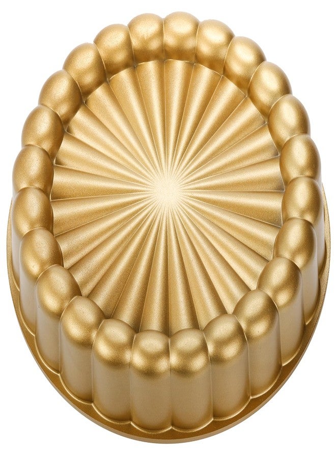 Goaste 9.5 Inch Charlotte Cake Pan, Reusable Fluted Mold, Nonstick Aluminium With Flower Shape for Cheese, Chocolate, Strawberry Shortcake, Brownie Tart Pie - Image 4