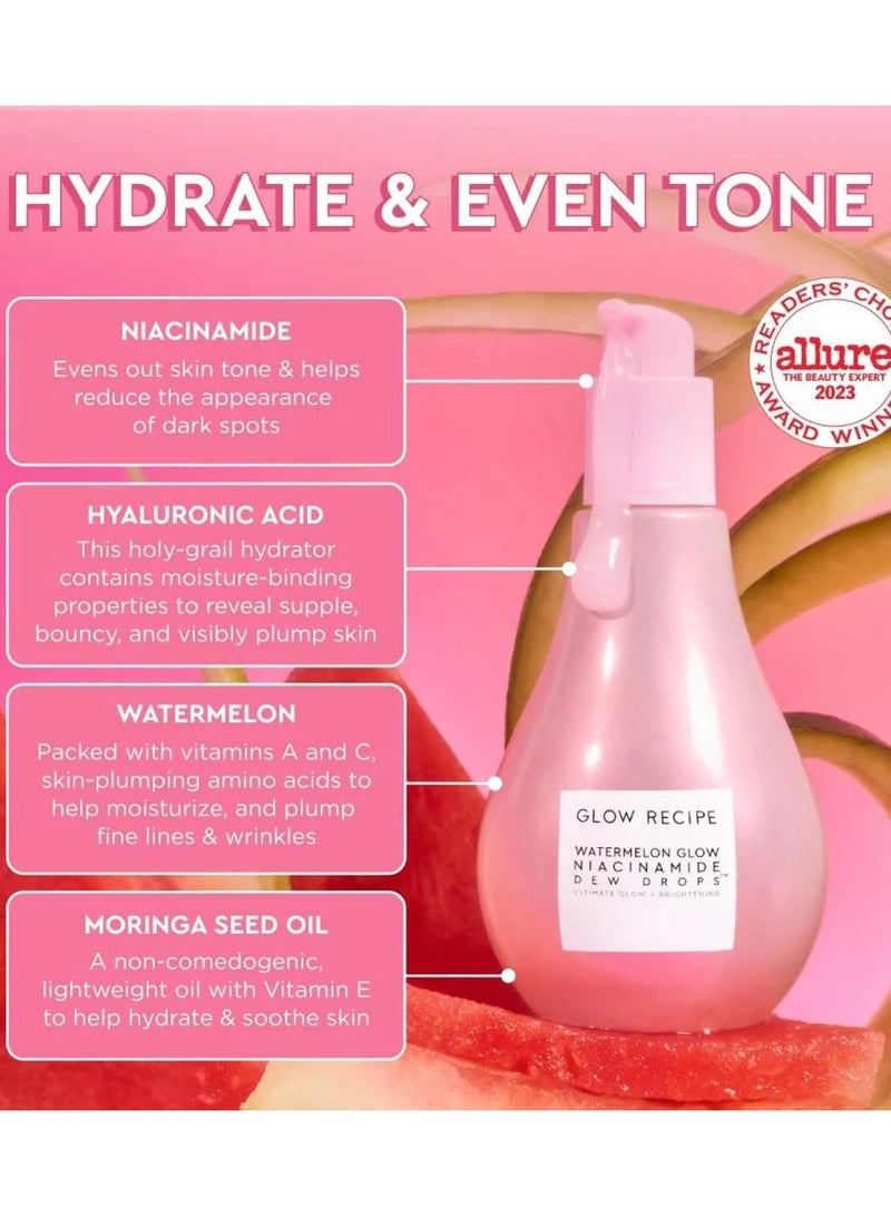 GLOW RECIPE Watermelon and Niacinamide Serum for Skin Radiance - 80ml Original - Image 2