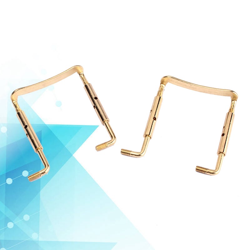 Violin Chinrest Chin Rest Screw Violin Replacement Violin Fittings Pats Instrument Accessories for 4/4 Violin (Golden) - Image 3