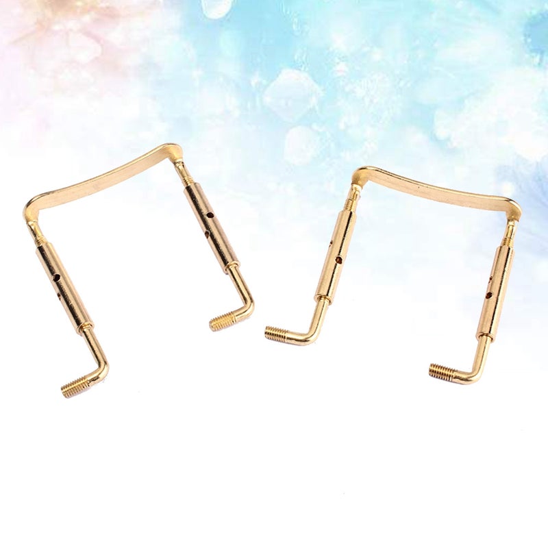 Violin Chinrest Chin Rest Screw Violin Replacement Violin Fittings Pats Instrument Accessories for 4/4 Violin (Golden) - Image 5