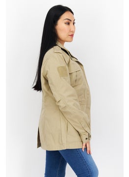 511 Tactical Women Embroidered Logo Bomber Jacket, Khaki  - Image 2