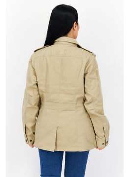 511 Tactical Women Embroidered Logo Bomber Jacket, Khaki  - Image 3