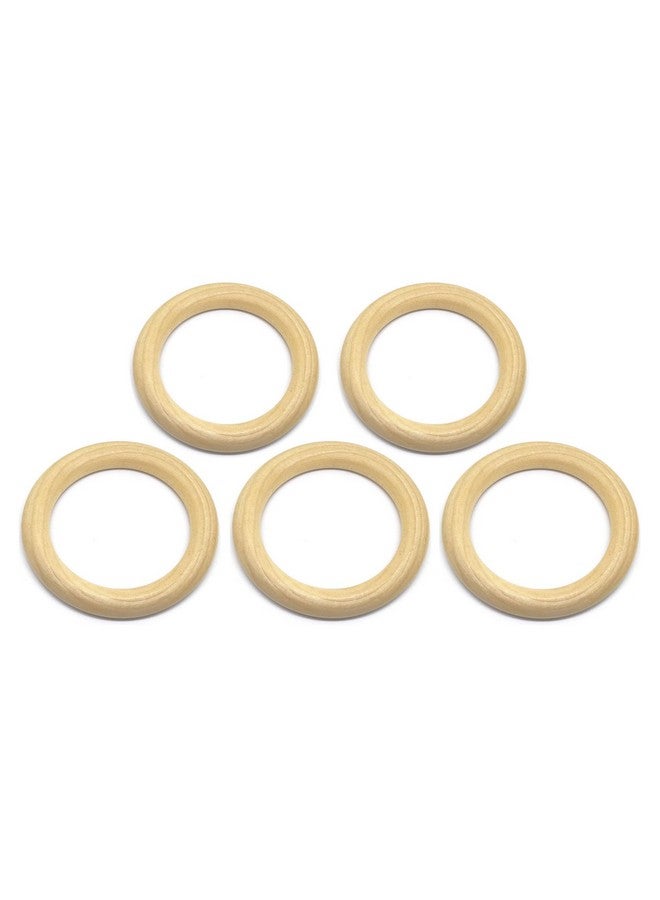بنتا إنجل 20 قطعة من حلقات الخشب الطبيعي مقاس 2 بوصة (50 مم) - Image 1