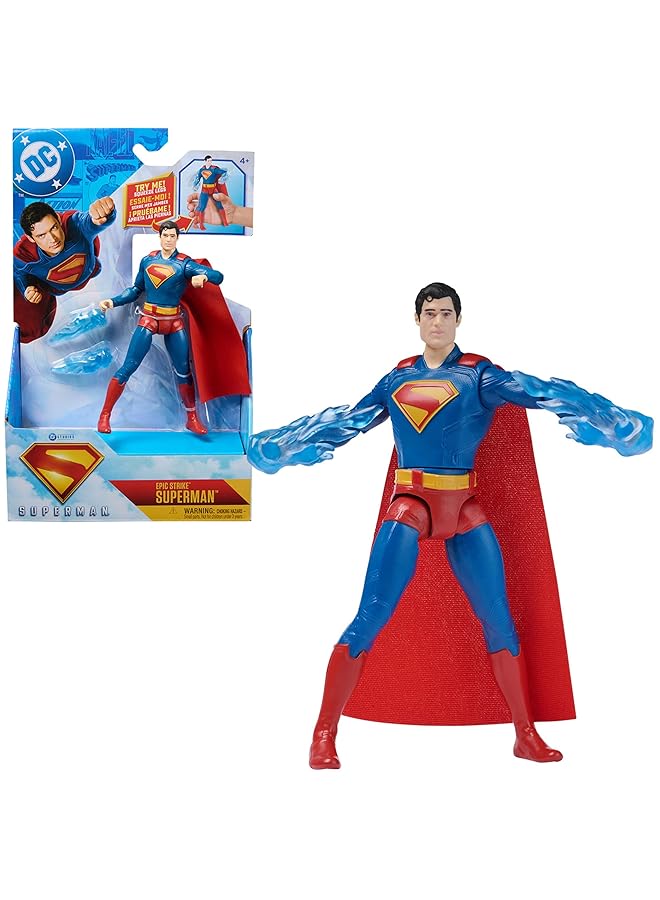 DC Comics Superman Green Lantern Epic Strike Action Figure 15 Cm Tall Authentic Movie Styling Includes 2 Accessories Kids’ Toys For Boys And Girls Aged 4 And Up - Image 1