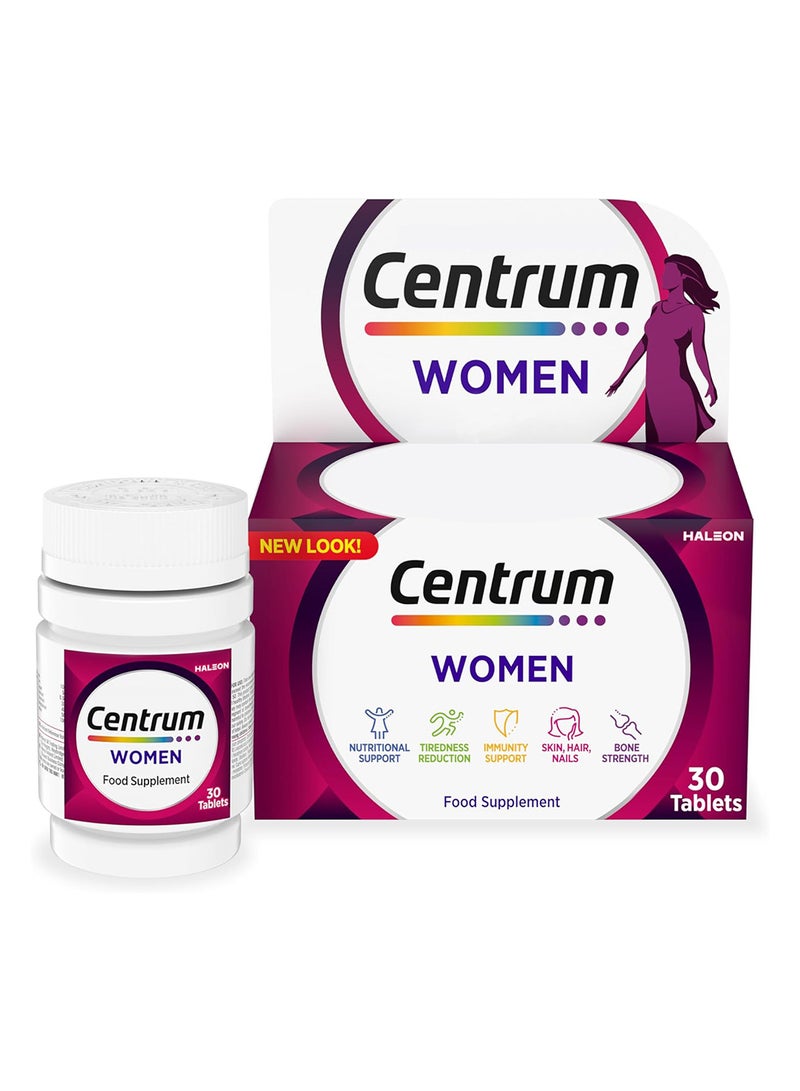 Centrum Multivitamins Food Supplement - 30 Tablets - Image 1