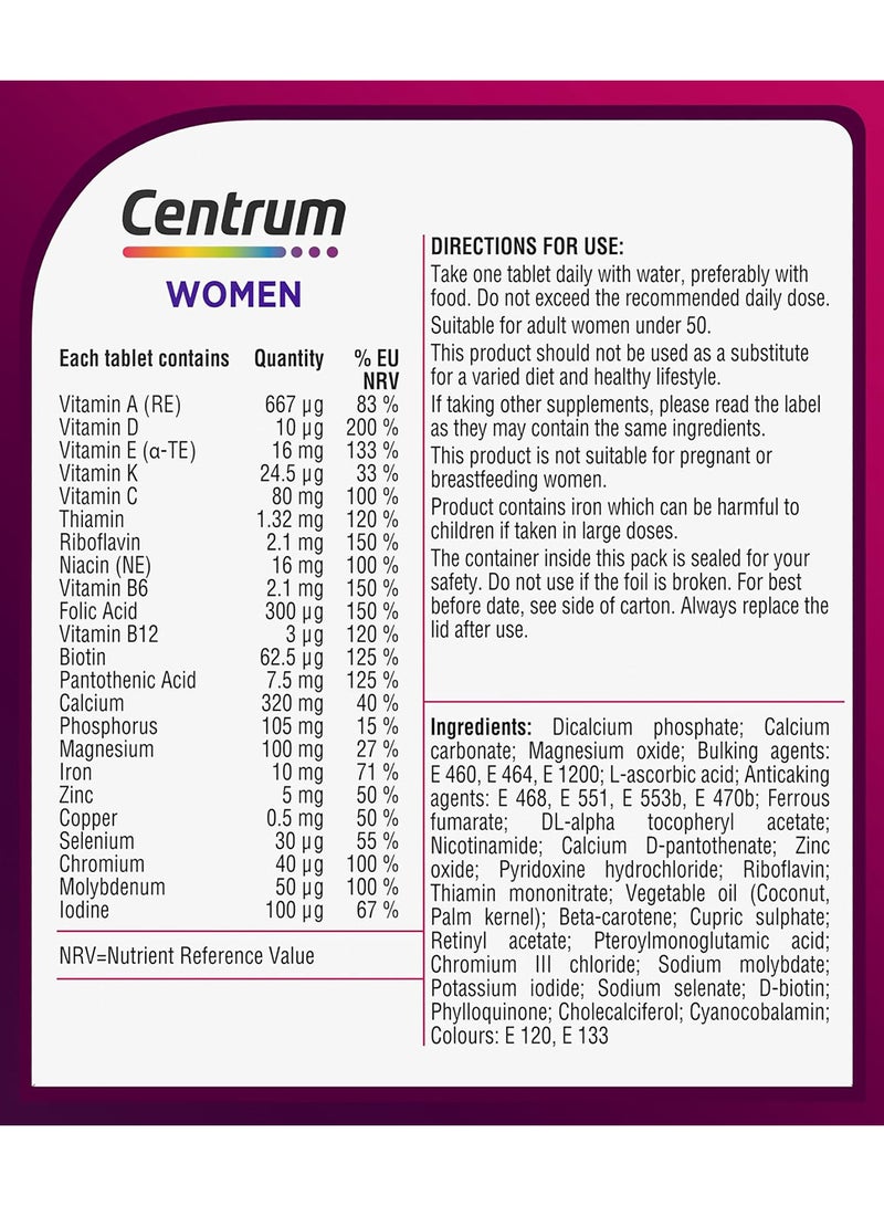 Centrum Multivitamins Food Supplement - 30 Tablets - Image 3