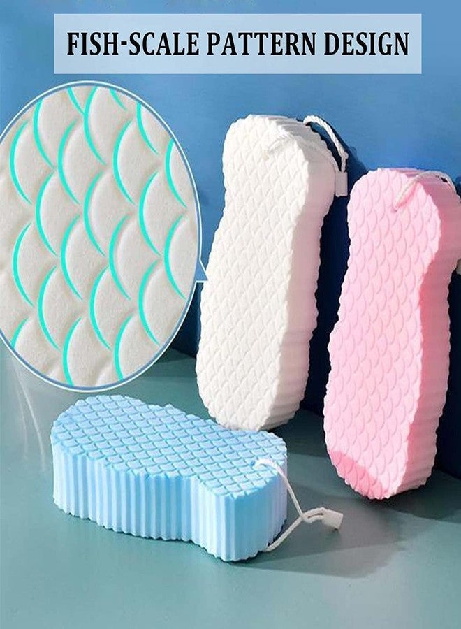 SIMESTICH Super Soft Bath Sponge Scrubber for Kids & Babies - Gentle Body Cleaning Exfoliating Bath Sponge for Sensitive Skin Soft Foam Scrubber for Boys, Girls, Men & Women Hygienic (Multicolour) - Image 4
