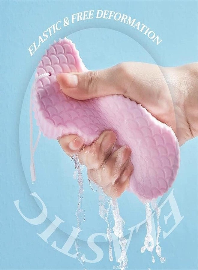 SIMESTICH Super Soft Bath Sponge Scrubber for Kids & Babies - Gentle Body Cleaning Exfoliating Bath Sponge for Sensitive Skin Soft Foam Scrubber for Boys, Girls, Men & Women Hygienic (Multicolour) - Image 3