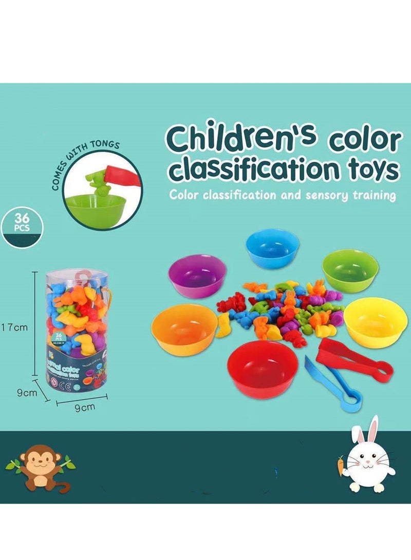 Children's multi-color counting soft glue early education cognitive toys teaching aids math toddler game set - Image 2
