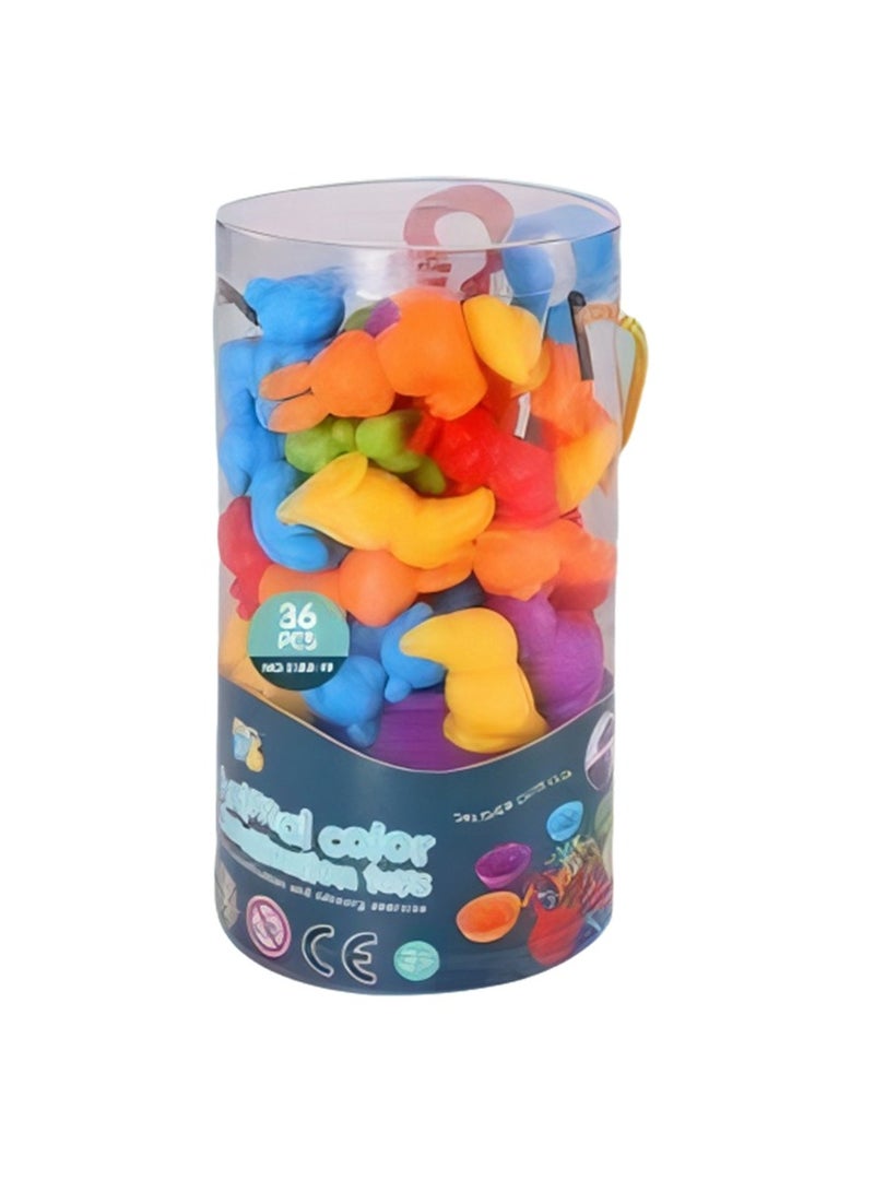 Children's multi-color counting soft glue early education cognitive toys teaching aids math toddler game set - Image 1