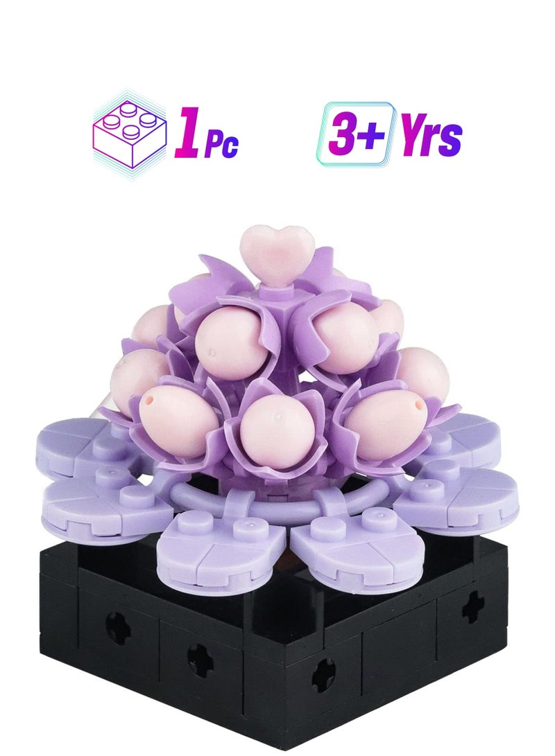 Excefore Succulents Plants Building Set, Plant Decor Building Set for Adults,  DIY Plant Building Blocks for Kids Adults, Home or Office Succulents Display  - Image 1