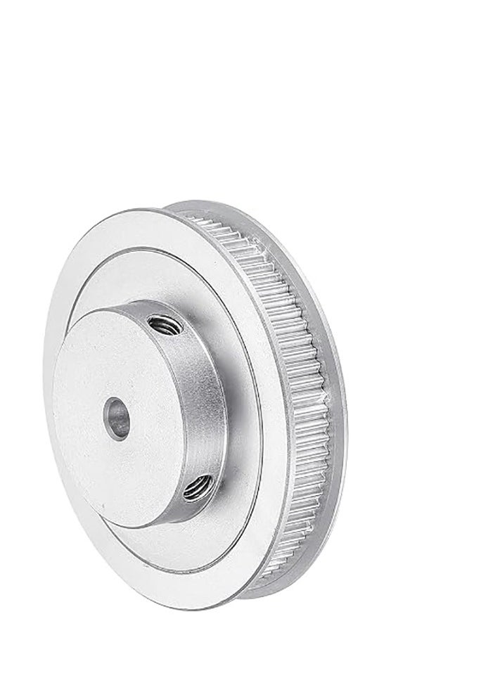 KASTWAVE - 80 Teeth 5mm Bore Timing Pulley, Aluminium Synchronous Wheel Silver with M5 Screw for 3D Printer Belt, CNC Machine - Image 1