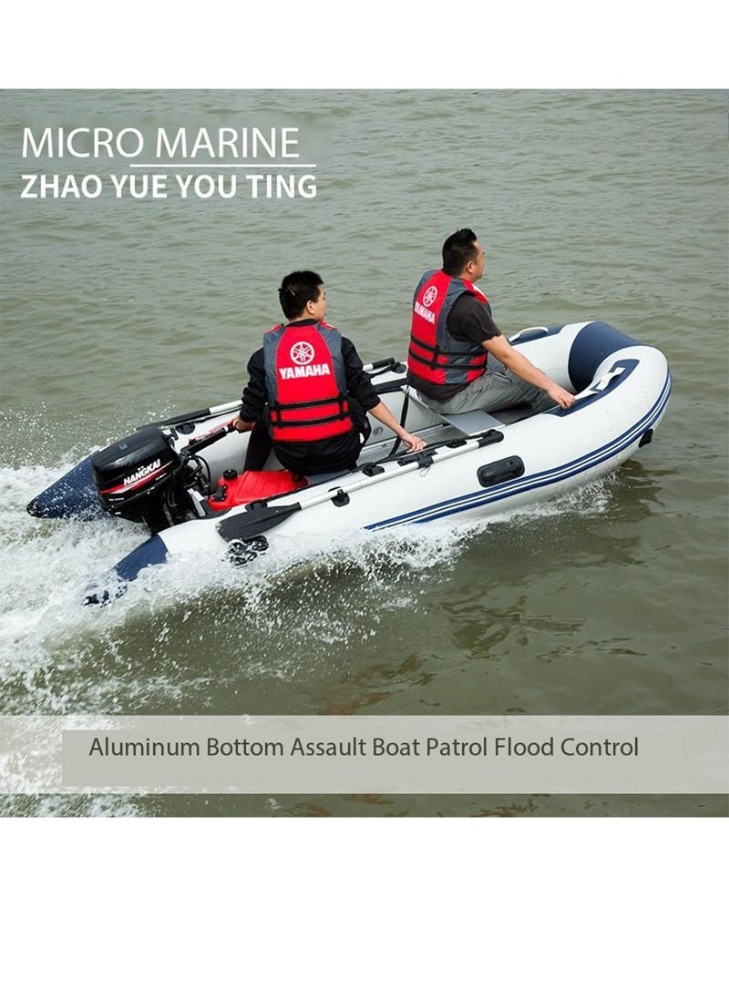 LIMOS Hydro Force Inflatable Boat Raft Set with 2 Aluminum Oars for Fishing Lakes and Rivers  - Image 5