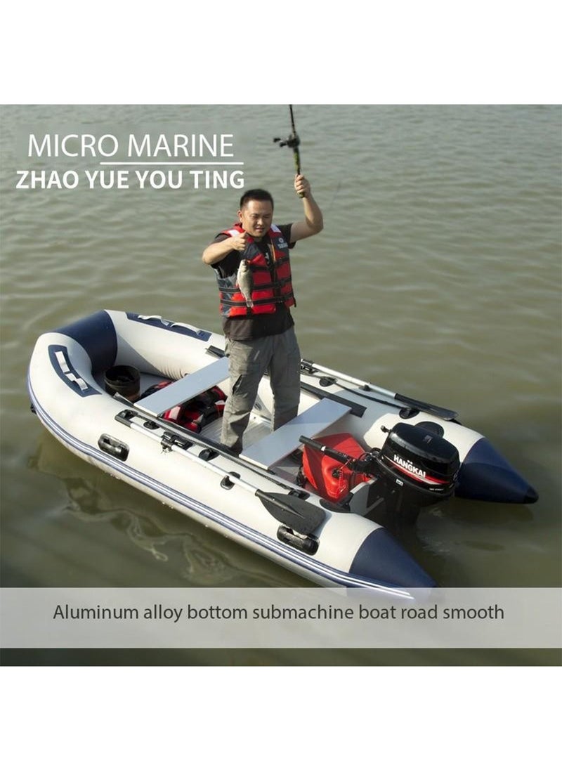 LIMOS - Hydro Force Inflatable Boat Raft Set with 2 Aluminum Oars for Fishing Lakes and Rivers - Image 1
