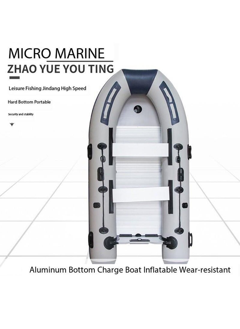 LIMOS - Hydro Force Inflatable Boat Raft Set with 2 Aluminum Oars for Fishing Lakes and Rivers - Image 1