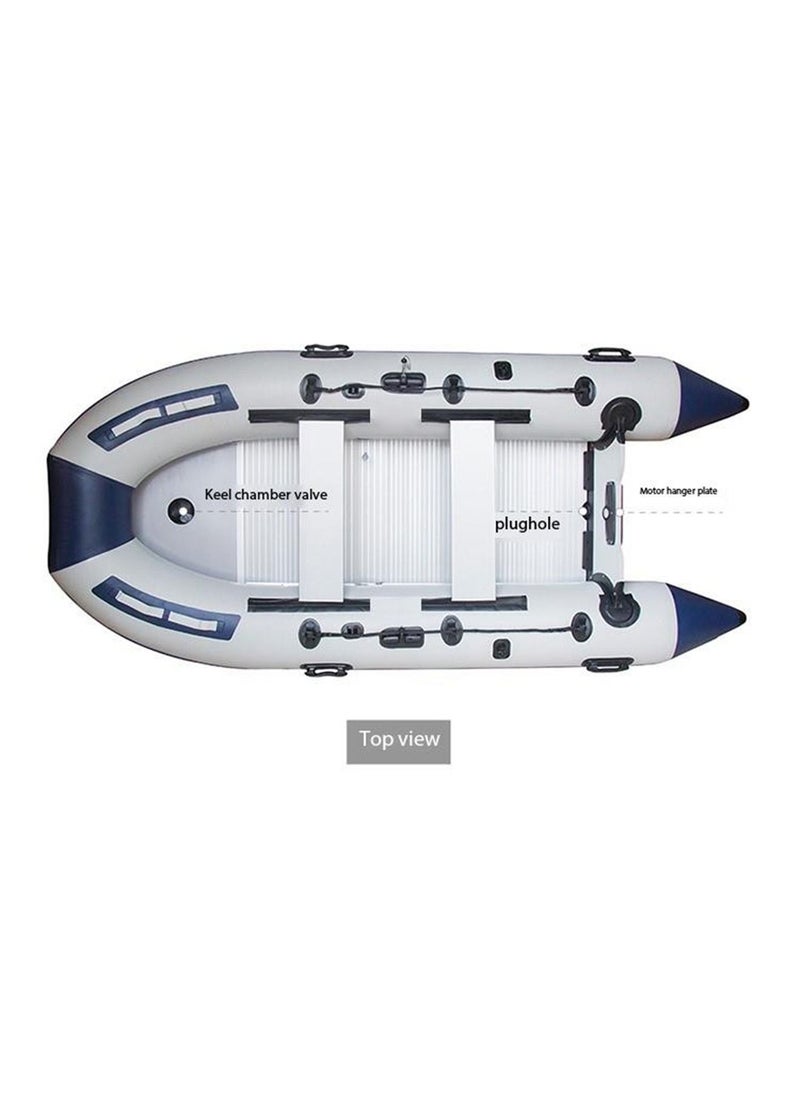 LIMOS - Hydro Force Inflatable Boat Raft Set with 2 Aluminum Oars for Fishing Lakes and Rivers - Image 1