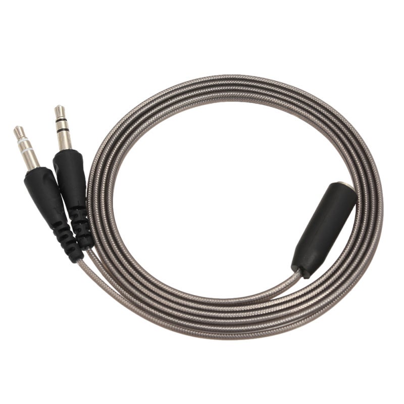 3.5mm Audio Y Splitter Cable 1 Female to 2 Male Converter Earphone Microphone Cord Adapter for Headphone to Desktop Laptop PC - Image 1