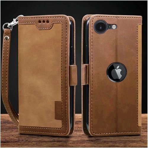 Excelsior Flip Cover Compatible with Apple iPhone 16e, 17e | Premium PU Leather | 360 Degree Protection (Coffee) - Image 1