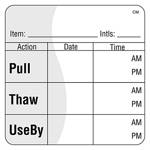 DayMark Safety Systems-IT112461 Pull/Thaw/Use by Freezable Label, 2" x 2" (Roll of 500) - Image 2