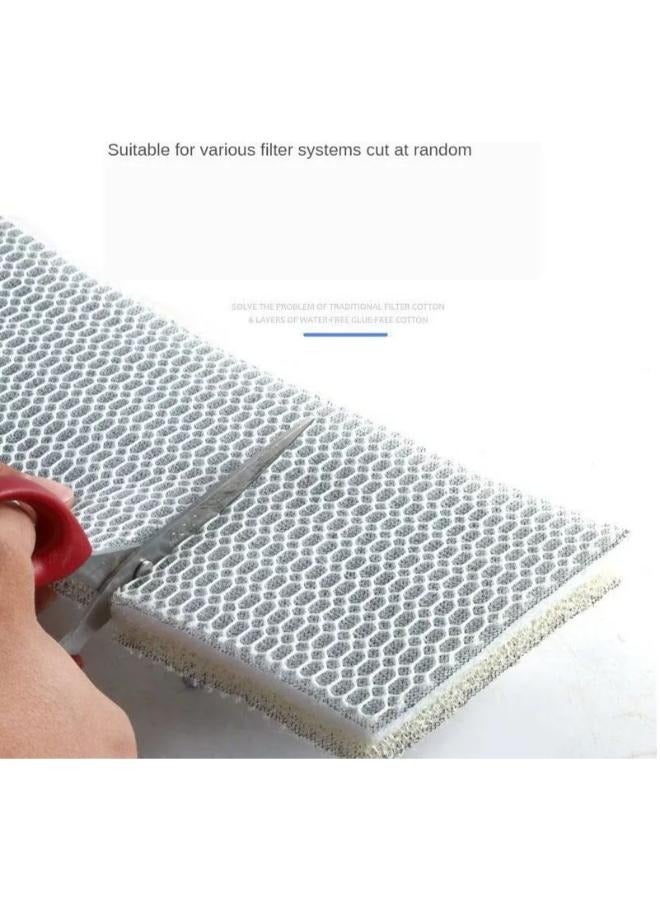 وسائط حوض السمك 5D 50x10x2 سم إسفنجة مرشح شبكي عالي الكثافة قطن - Image 1